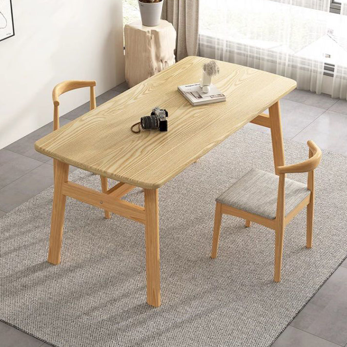 Modern Minimalist Rectangular Medium Density Fiberboard Iron Dining Table For 4 Seats