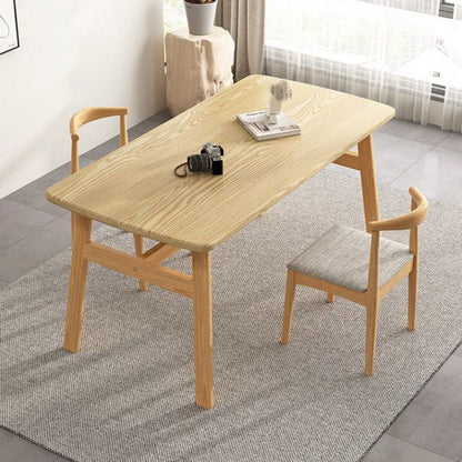 Modern Minimalist Rectangular Medium Density Fiberboard Iron Dining Table For 4 Seats