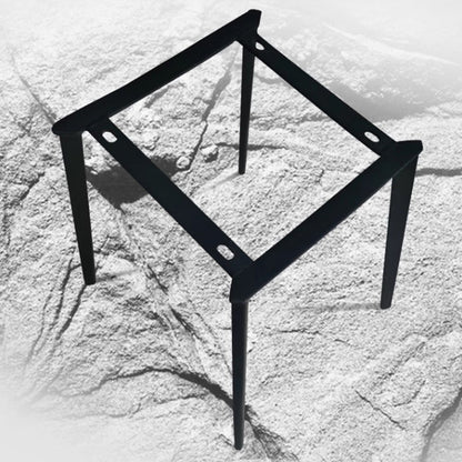 Modern Minimalist Microfiber Leather Wood Carbon Steel Sponge Square Elliptical Curved Dining Chair Backrest For Dining Room