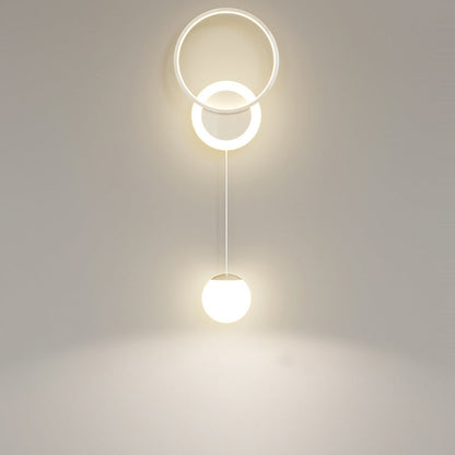 Modern Simplicity Iron Acrylic Round Ball LED Wall Sconce Lamp For Bedside
