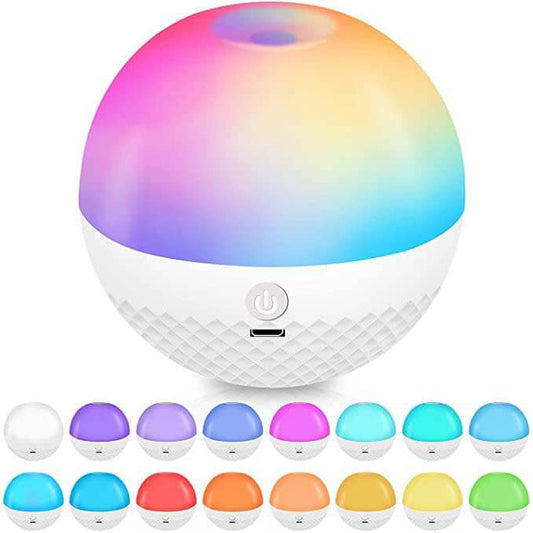 LED Round Ball Night Light 16 Color Remote Control Touch  Table Lamp