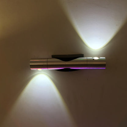 مصباح حائط LED أسطواني دوار حديث إبداعي من الألومنيوم 