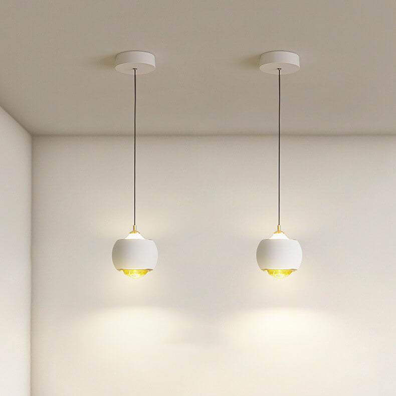 Modern Minimalist Orb Ball Iron Liftable LED Pendant Light