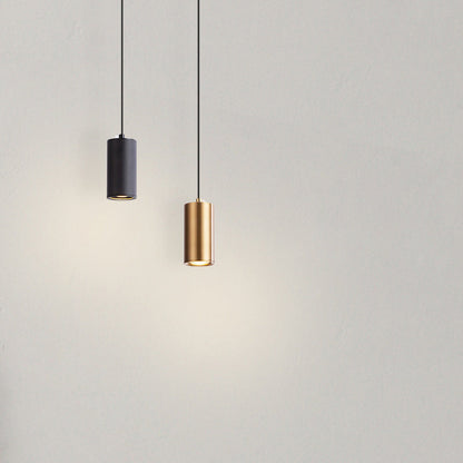 Nordic Minimalist Column Iron Mini 1-Light Pendant Light