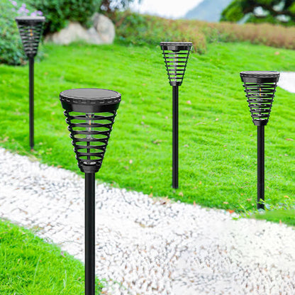 Outdoor Solar Bulb Plastic Cone LED Ground Insert Decorative Landscape Light