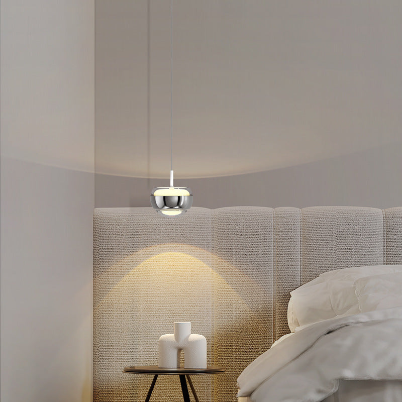 Modern Simplicity Iron Aluminum Semicircle LED Pendant Light For Living Room