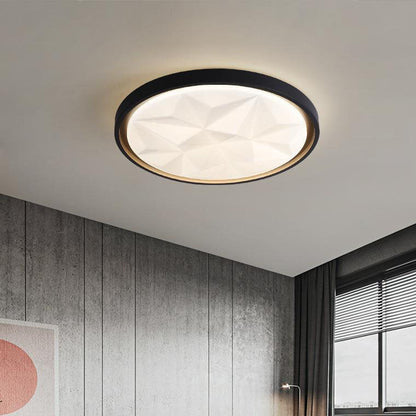 Nordic Creative Star Effect Round Iron Acrylic LED Flush Mount Ceiling Light