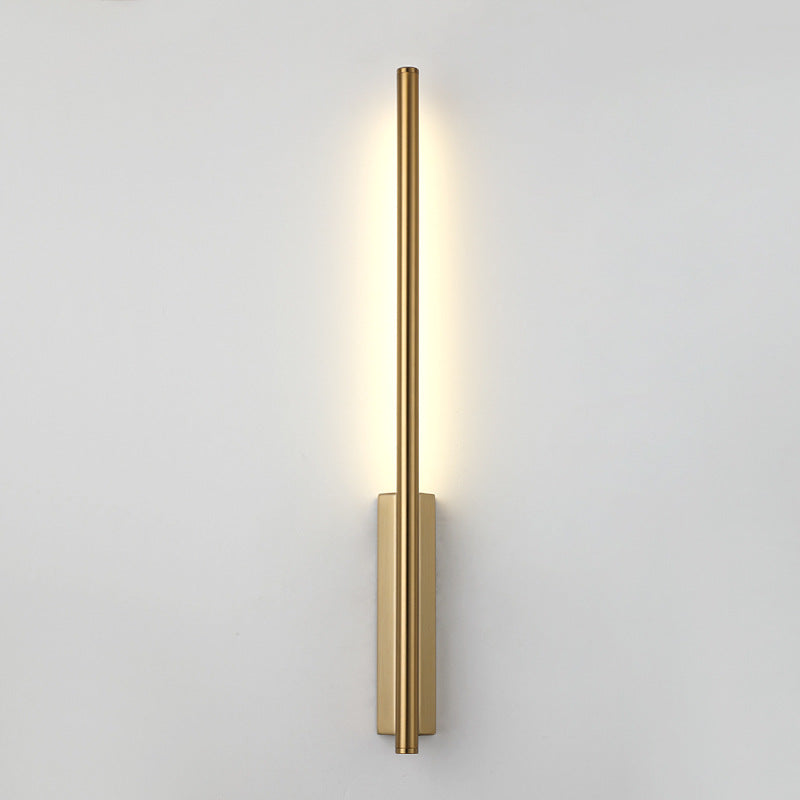 مصباح حائط LED من النحاس بتصميم عصري بسيط لغرفة المعيشة 