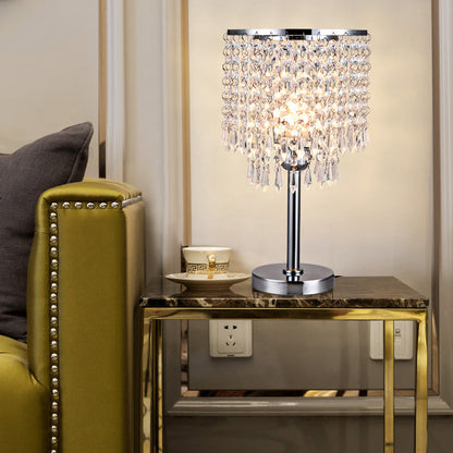 Decorative Minimalist Crystal 1-Light Table Lamp