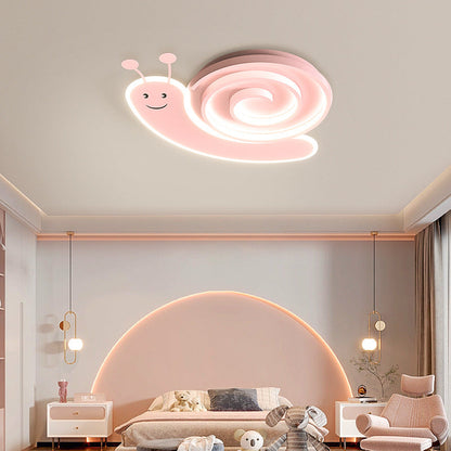 モダンアールデコ調 カタツムリ パンダ ウサギ ラウンド アクリル アイアン LED フラッシュマウント シーリングライト 寝室用