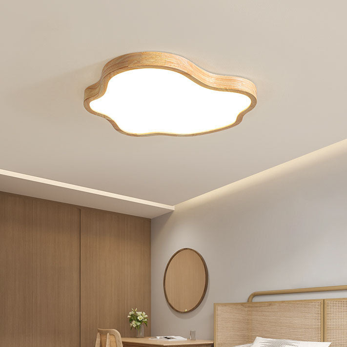日本のミニマリスト ログクラウド アクリル LED フラッシュマウント シーリングライト
