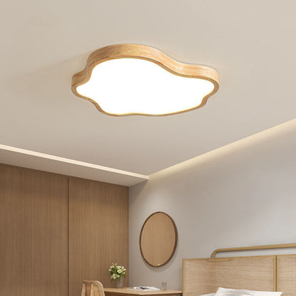 日本のミニマリスト ログクラウド アクリル LED フラッシュマウント シーリングライト