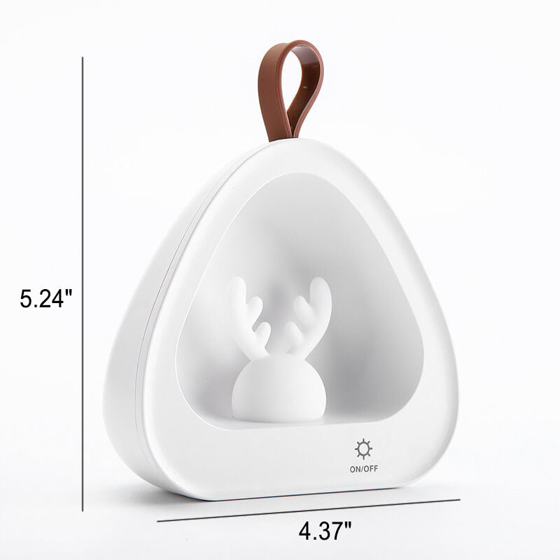 Creative Cute Deer Silicone USB Charging Portable LED Night Light Table Lamp