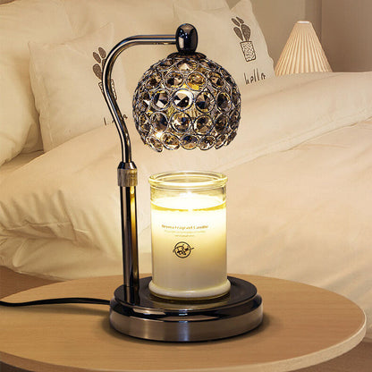 Modern Creative Rotatable Metal Ball Shade Touch Dimmer 1-Light Melting Wax Table Lamp