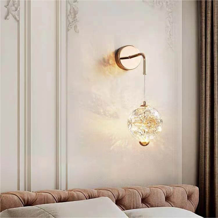 مصباح حائط LED كريستالي فاخر حديث لغرفة النوم 