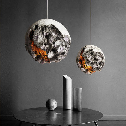 Industrial Style Creative Foam Planet 1-Light Pendant Light