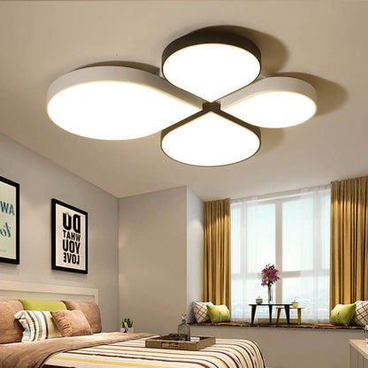 Modern Minimalist Four Leaf Clover Acrylic LED Flush Mount Ceiling Light