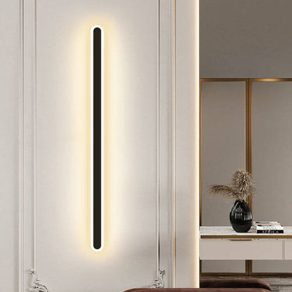Modern Minimalist Long Bar Iron Acrylic LED Wall Sconce Lamp