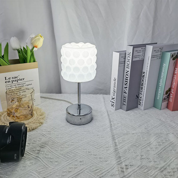 Nordic Minimalist Glass Metal LED Reading Table Lamp