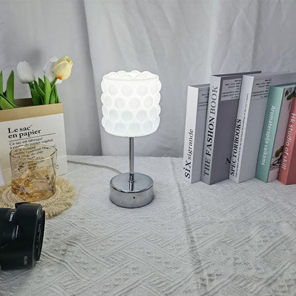Nordic Minimalist Glass Metal LED Reading Table Lamp