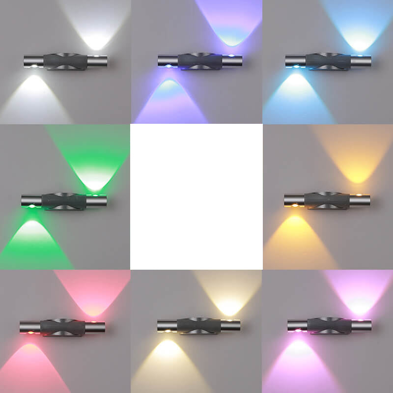 مصباح حائط LED أسطواني دوار حديث إبداعي من الألومنيوم 