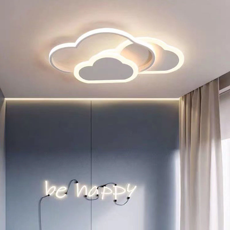 Creative Color Cloud Aluminum LED Flush Mount Ceiling Light