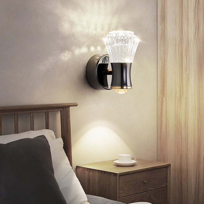 مصباح حائط LED بتصميم كرة حديدية إبداعي عصري بجانب السرير 