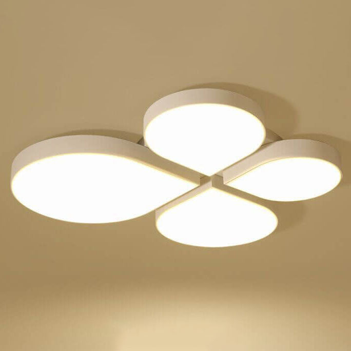 Modern Minimalist Four Leaf Clover Acrylic LED Flush Mount Ceiling Light