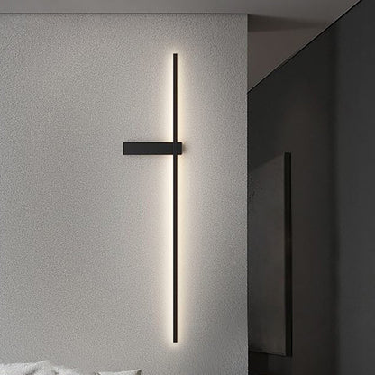 مصباح حائط LED بتصميم عصري بسيط من الحديد والألومنيوم والسيليكا لغرفة النوم 