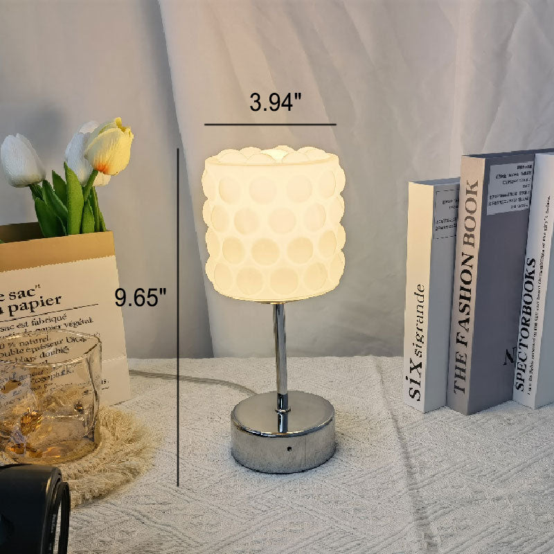 Nordic Minimalist Glass Metal LED Reading Table Lamp