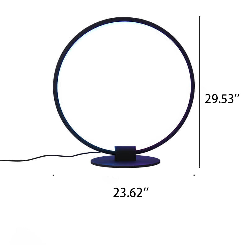 Modern Acrylic Ring Design RGB Lighting LED Table Lamp