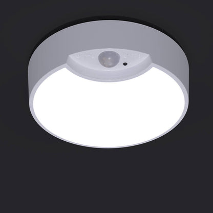 Simple Sensor White Round Acrylic LED Flush Mount Ceiling Light