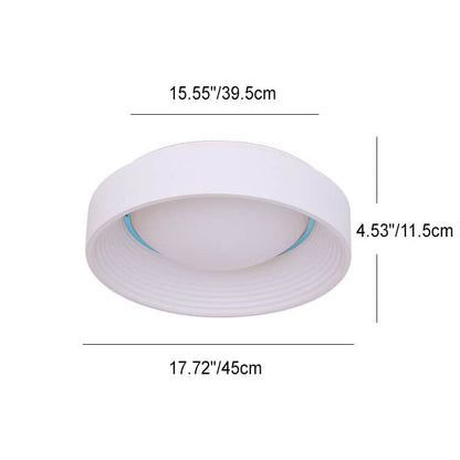 Nordic Minimalist Iron Acrylic Concave-Convex Circle LED Flush Mount Ceiling Light