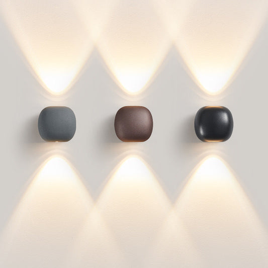 مصباح حائط LED كروي من الألومنيوم بتصميم عصري وبسيط للممر 