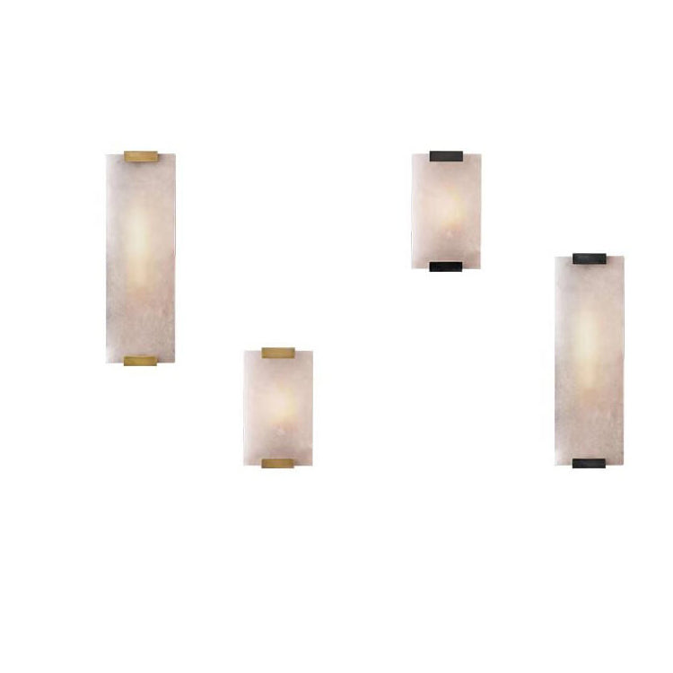 Nordic Light Luxury Marble Strip Design 1-Light Wall Sconce Lamp