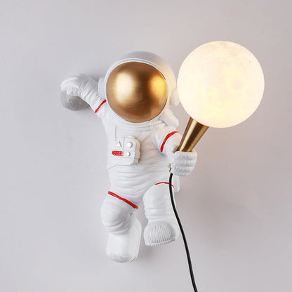 現代的でクリエイティブな樹脂製ABS製宇宙飛行士1灯テーブルランプ（寝室用） 