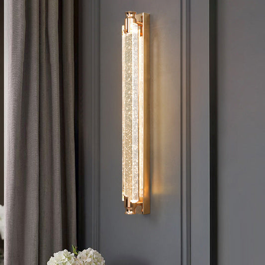 مصباح حائط LED مكعب من الكريستال الحديدي الفاخر الحديث لغرفة المعيشة 