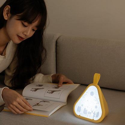 Creative Triangle Seven Color Atmospheric LED Night Light Table Lamp