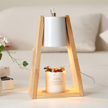 Japanese Simple Cone Iron Log 1-Light Melting Wax Table Lamp