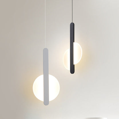 مصباح LED دائري نصف دائري من الأكريليك بتصميم بسيط وعصري، مناسب لجانب السرير 