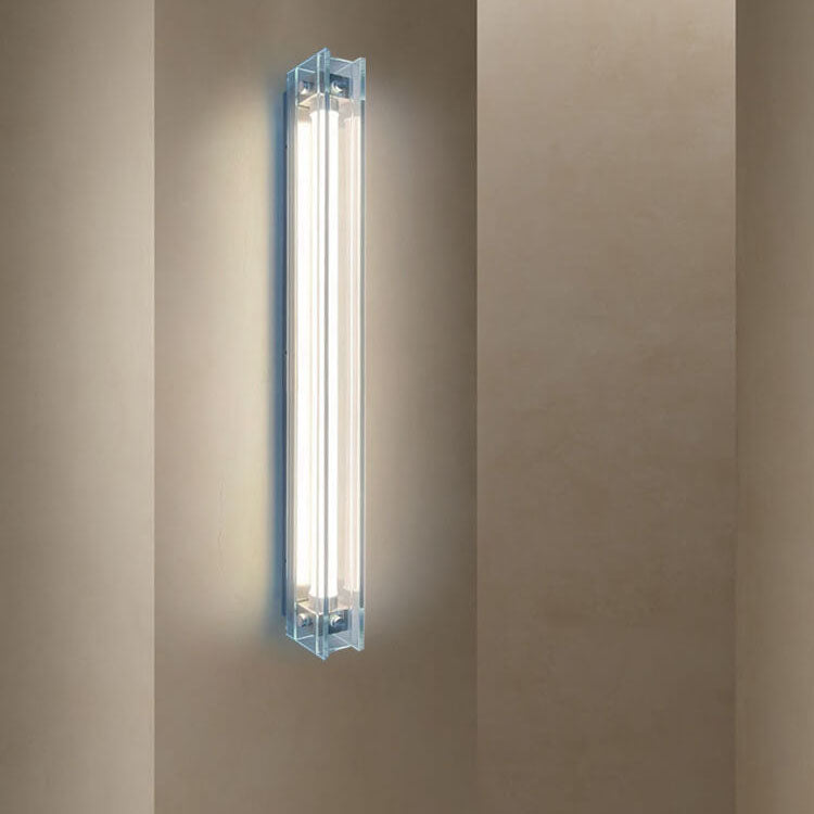 مصباح حائط LED بتصميم شريط زجاجي بسيط على الطراز الصناعي 