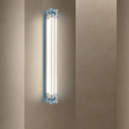 مصباح حائط LED بتصميم شريط زجاجي بسيط على الطراز الصناعي 