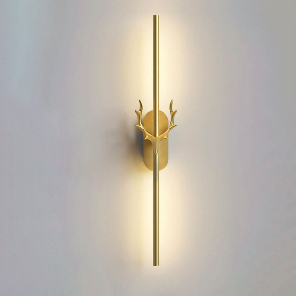 Modern Light Luxury Aluminum Long Strip Antler Shape LED Wall Sconce Lamp