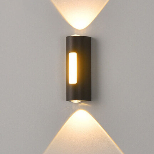 مصباح حائطي LED خارجي بتصميم أسطواني عصري وبسيط 