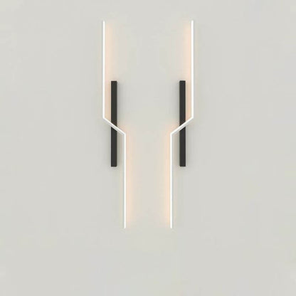 Modern Minimalist Geometry Lines Aluminum LED Wall Sconce Lamp