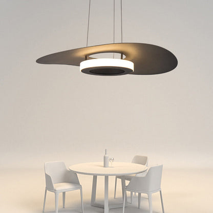 مصباح LED معلق على شكل قبعة من الألومنيوم بتصميم عصري بسيط