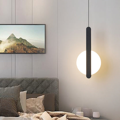 مصباح LED دائري نصف دائري من الأكريليك بتصميم بسيط وعصري، مناسب لجانب السرير 