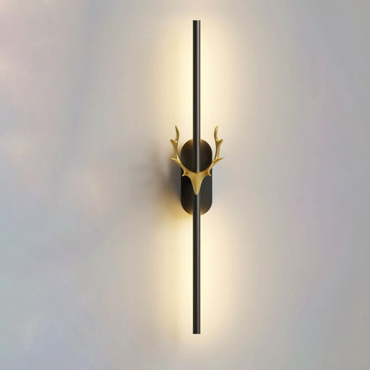 Modern Light Luxury Aluminum Long Strip Antler Shape LED Wall Sconce Lamp