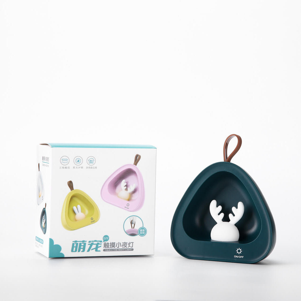 Creative Cute Deer Silicone USB Charging Portable LED Night Light Table Lamp