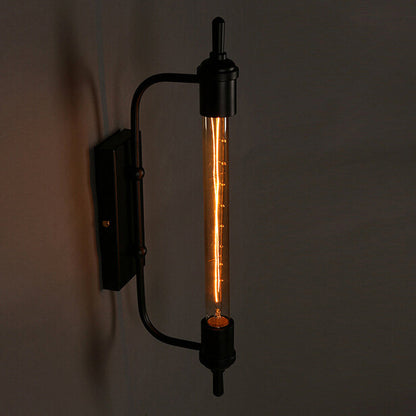 Traditional Vintage Steam Tube Iron 1-Light Wall Sconce Lamp For Living Room